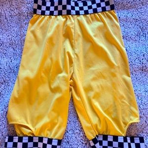 Yellow Biker Shorts